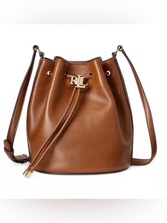 Handbags - LAUREN Ralph Lauren Leather Medium Andie Drawstring Bucket Bag